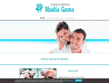 Tablet Screenshot of clinicadentalabadia-antonana.com